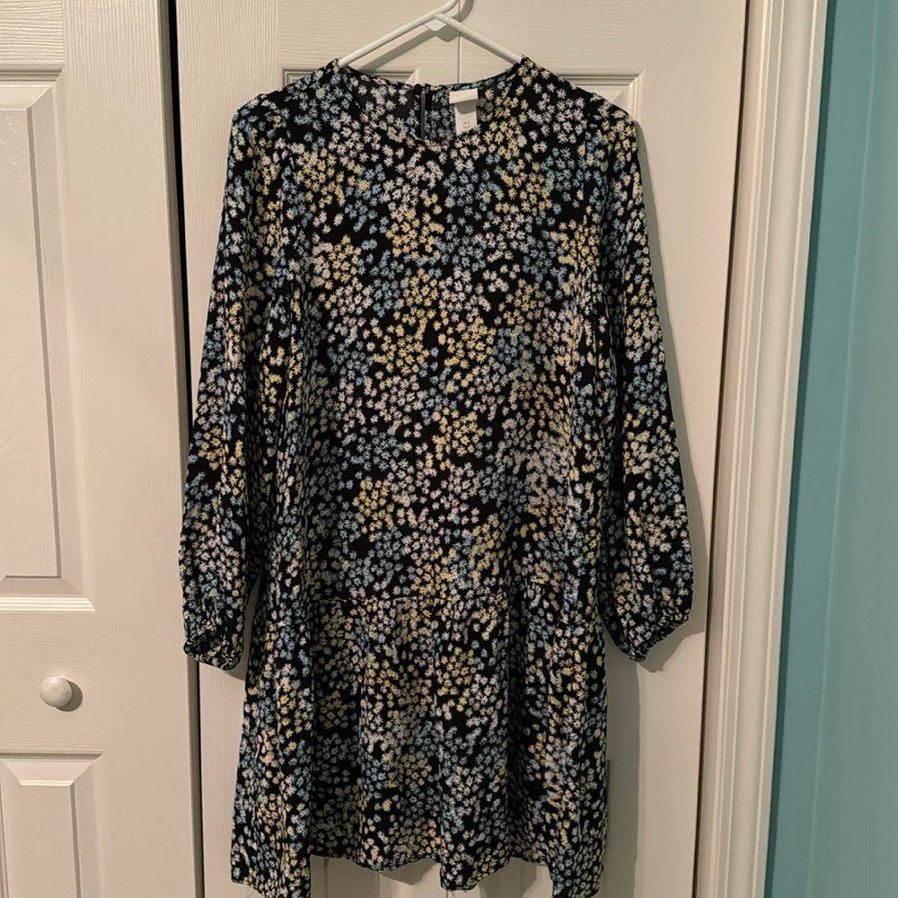 Flowered mini dress